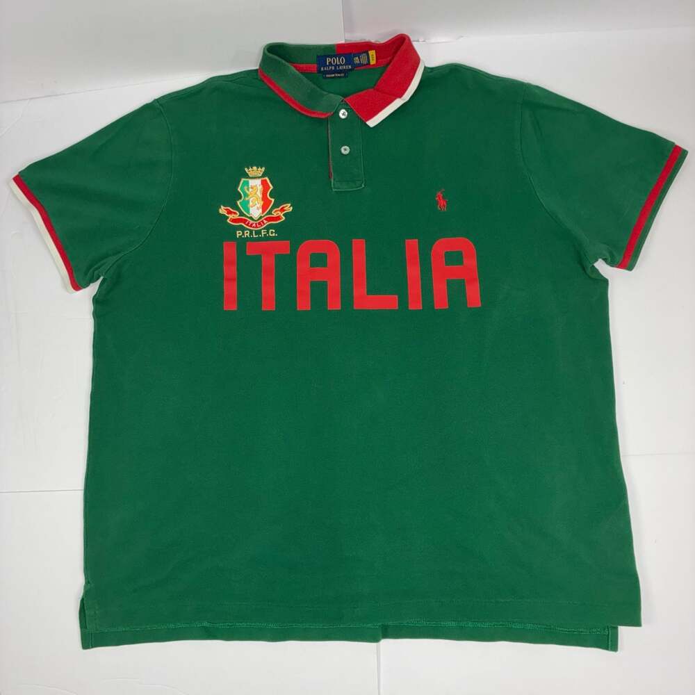 Polo Ralph Lauren Men Italia Custom Slim Fit Polo Shirt XL